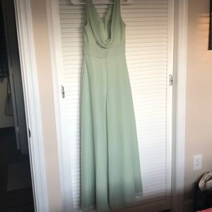 Azazie Sage Green bridesmaids dress